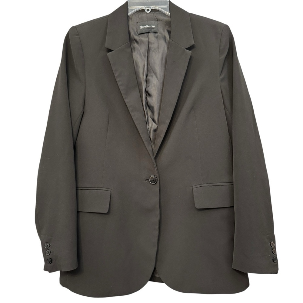 Stradivarius Black One Button Blazer - Women’s Small